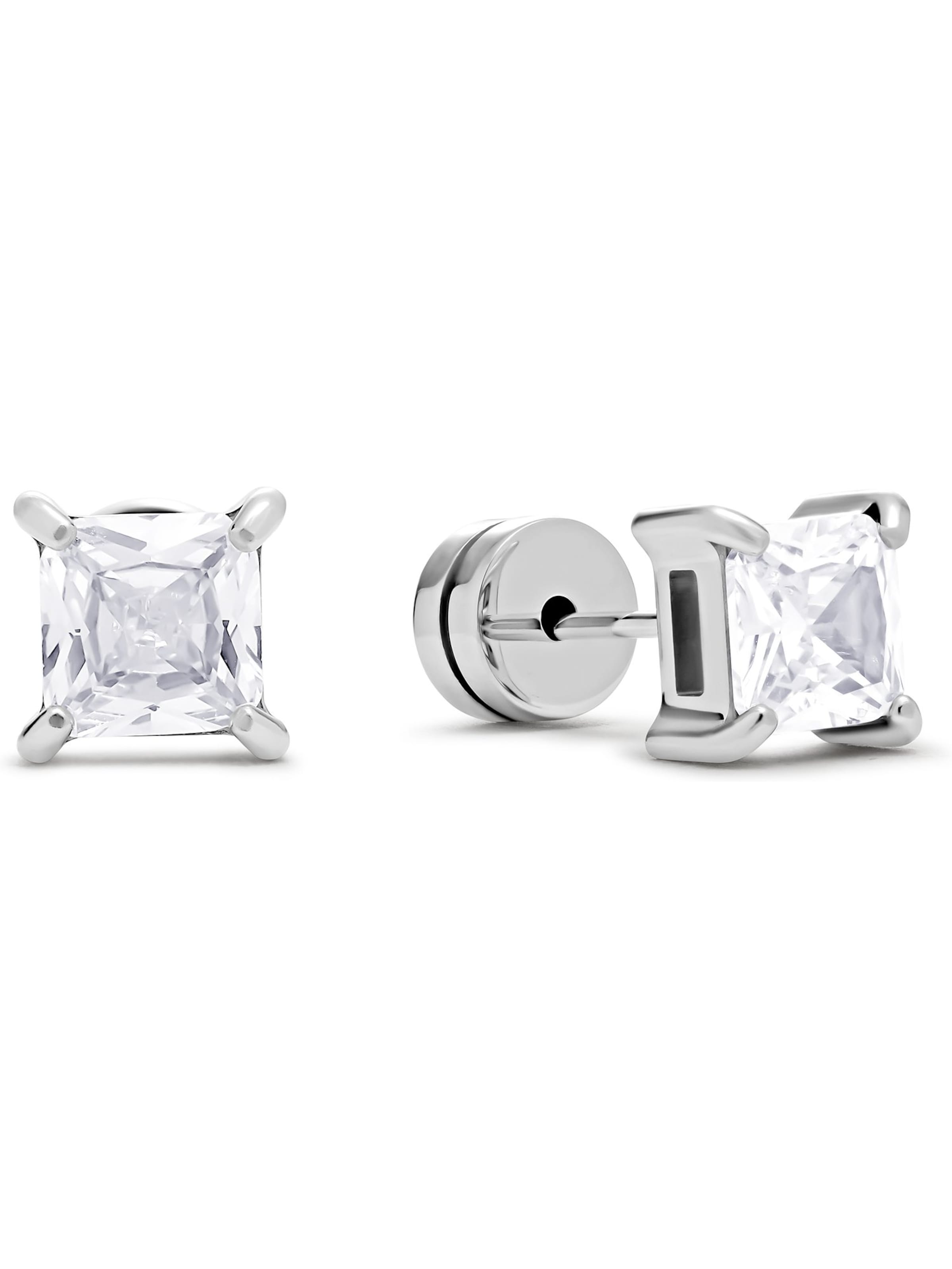 FAVS Earring in Silver: front