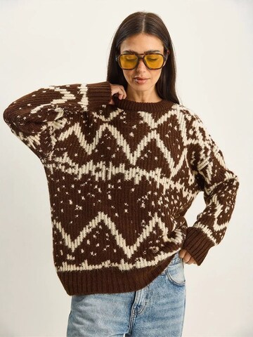 Pull-over 'Pullover' Bianco Lucci en marron
