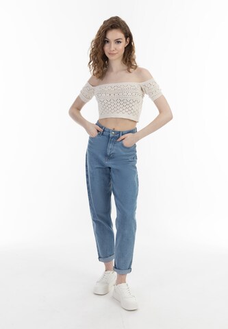 MYMO Knitted Top in White