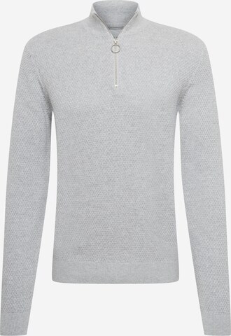 Casual Friday Sweater 'Karlo' in Grey: front