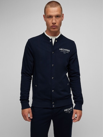 HECHTER PARIS Sweatvest in Blauw: voorkant