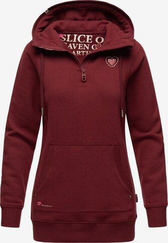 NAVAHOO - Sweatshirt 'Zauberelfe' em vermelho