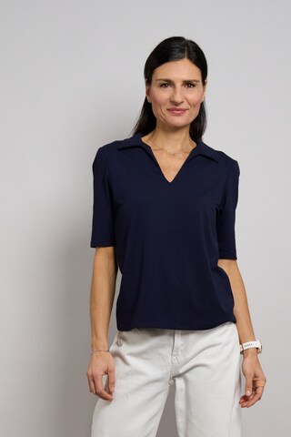 Seidel Moden Bluse in Blau: Vorderseite