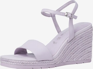 TAMARIS Strap Sandals in Purple: front