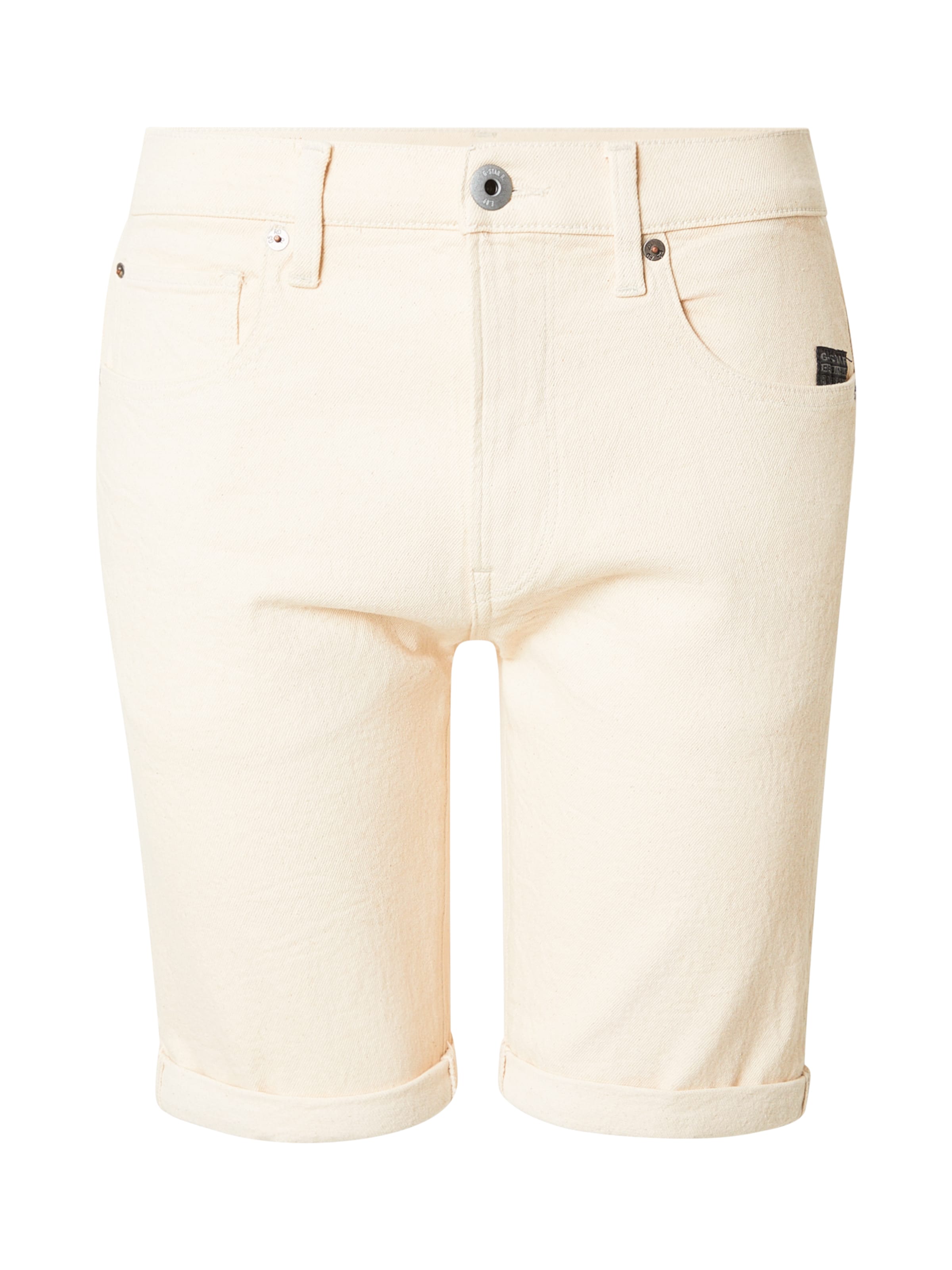 G-STAR Slimfit Jeans '3301' in Beige: voorkant