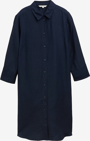 Robe-chemise TOM TAILOR en bleu : devant