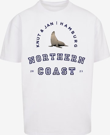 F4NT4STIC Shirt in Wit: voorkant