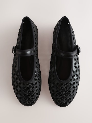 Balerini cu curea glezna 'Forever Comfort®' de la Next pe negru