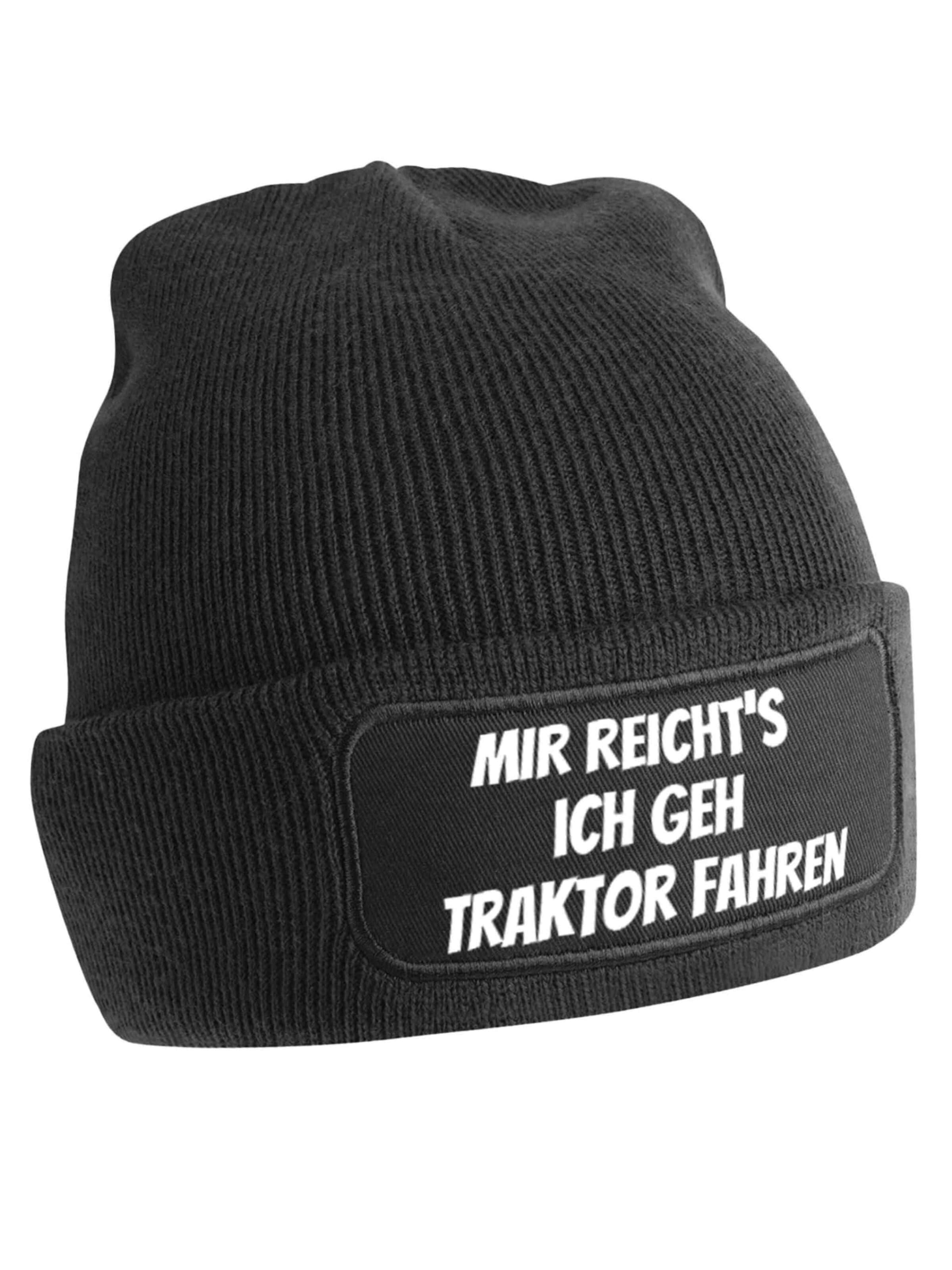 Youth Designz Mütze 'Mir reichts – Traktor fahren'‌‌ in Schwarz