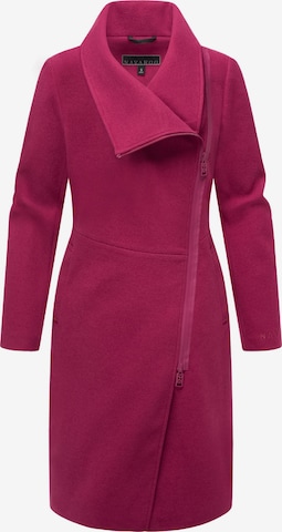 Manteau mi-saison 'Samtrose' NAVAHOO en rose : devant