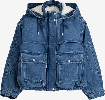 Veste mi-saison Bershka en bleu : devant