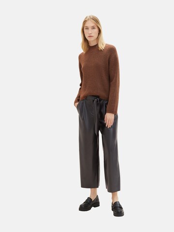 TOM TAILOR Loose fit Pleat-Front Pants in Black