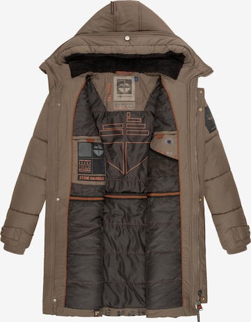 STONE HARBOUR Zimska jakna 'Beviis' | rjava barva