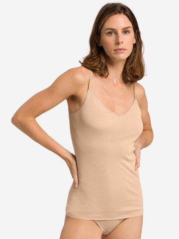 Hanro Onderhemd 'Cotton Seamless' in Beige: voorkant
