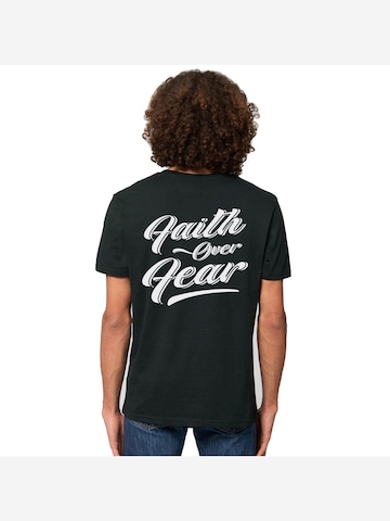 Rheinrebell Shirt 'T Shirt "Faith" Black'‌‌‌‌‌‌‌‌‌ in Schwarz