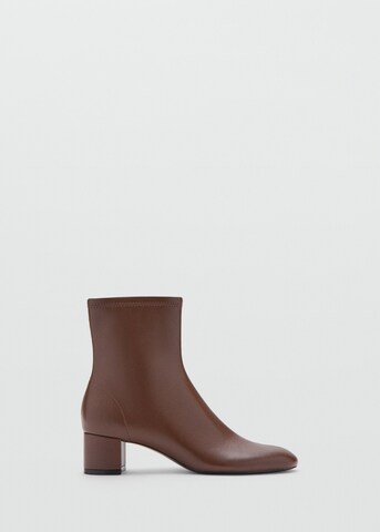 MANGO Ankle Boots 'Eril' in Brown