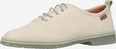 PIKOLINOS Chaussure à lacets en vert pastel / blanc perle, Vue avec produit