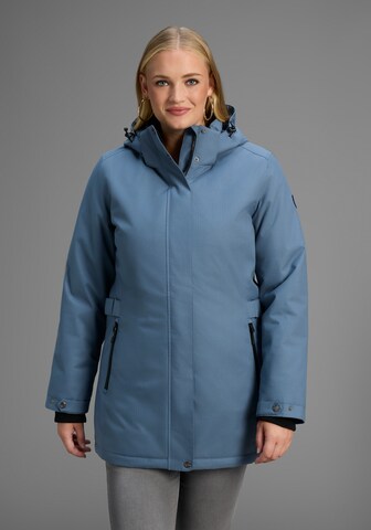 POLARINO Winter Parka in Blue: front