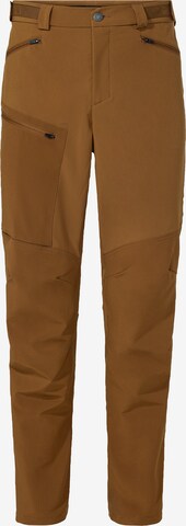 VAUDE Regular Outdoorbroek ' Elope' in Bruin: voorkant