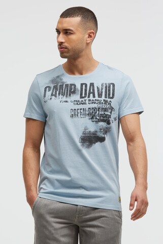 CAMP DAVID Shirt in Blue: front