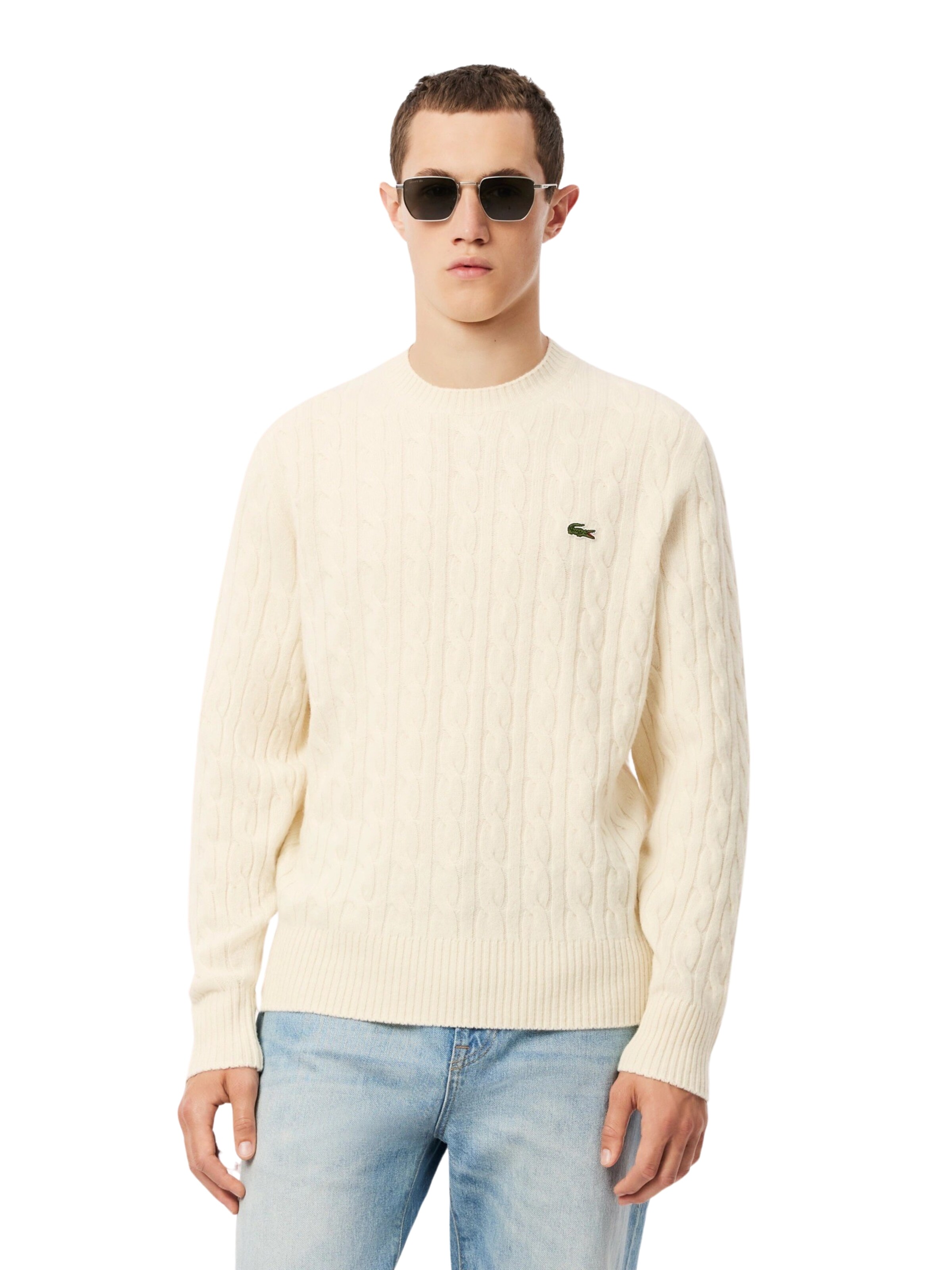 LACOSTE Pullover in Beige: Vorderseite