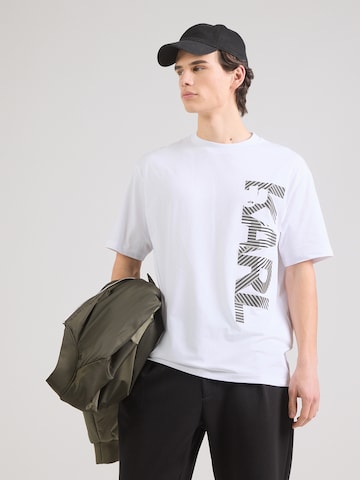 Tricou de la Karl Lagerfeld pe alb: față
