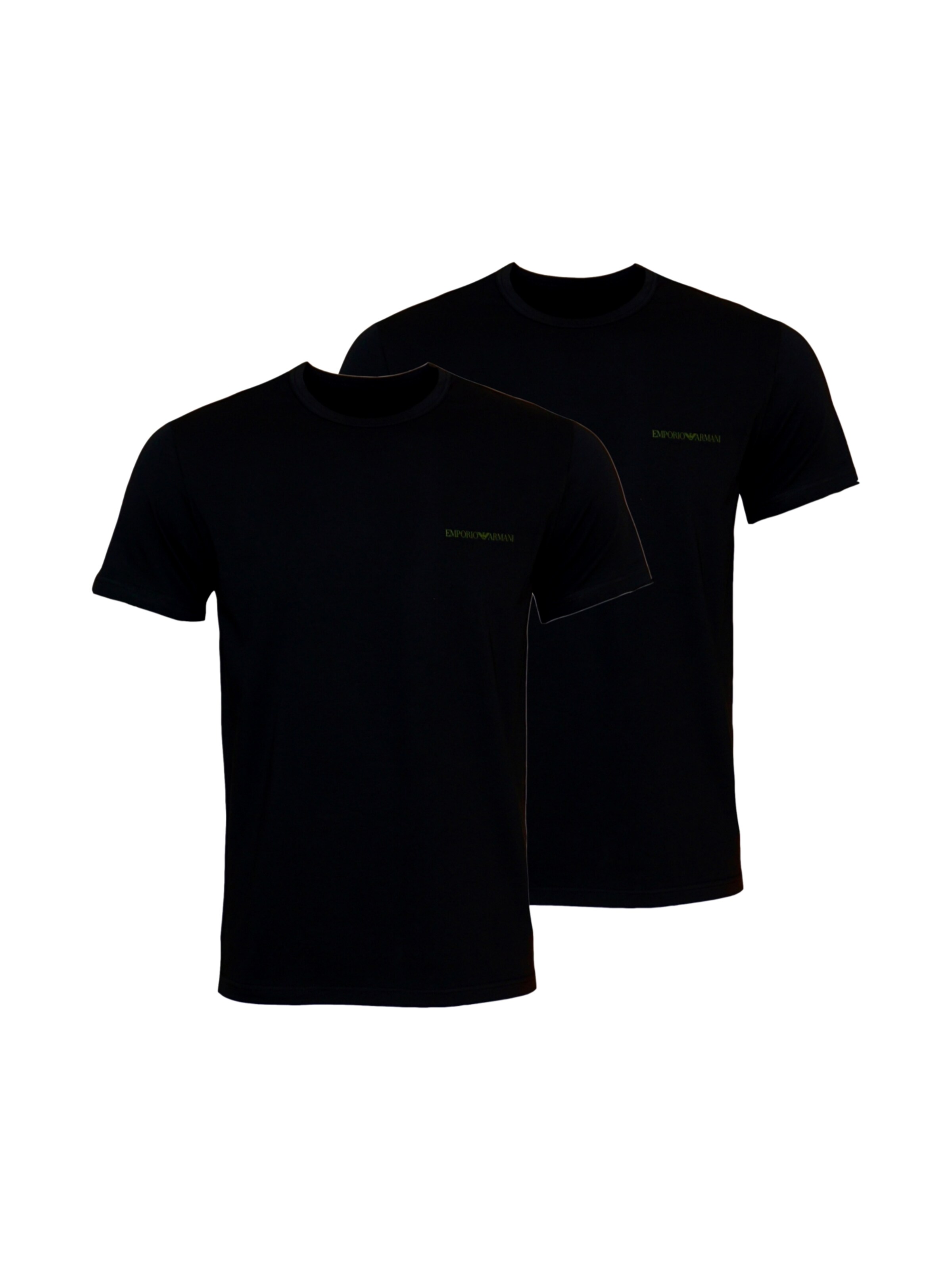 Emporio Armani Shirt in L in de kleur Groen / Zwart, Productweergave