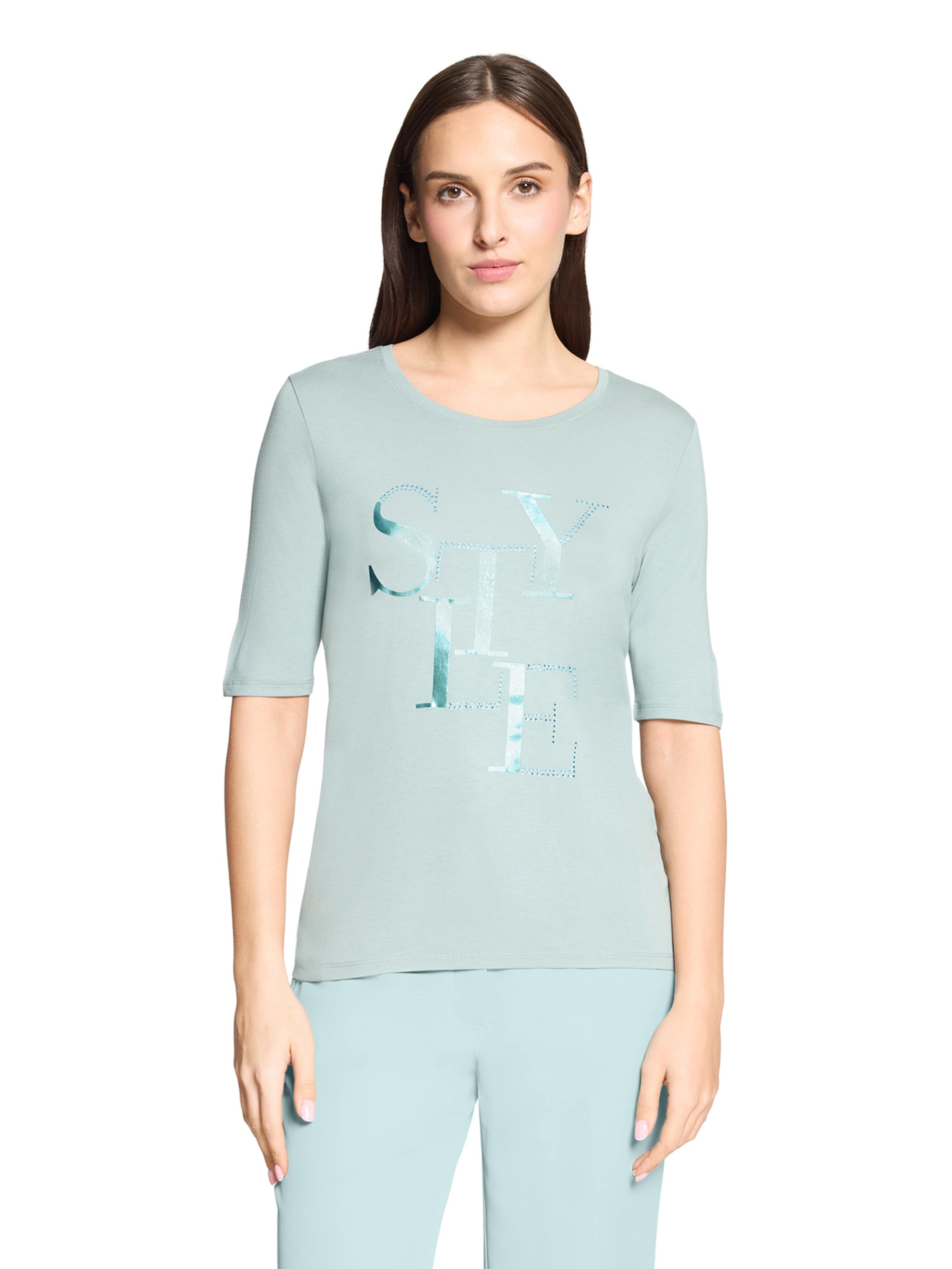Betty Barclay Basic Shirt kurzarm in Grau: Vorderseite
