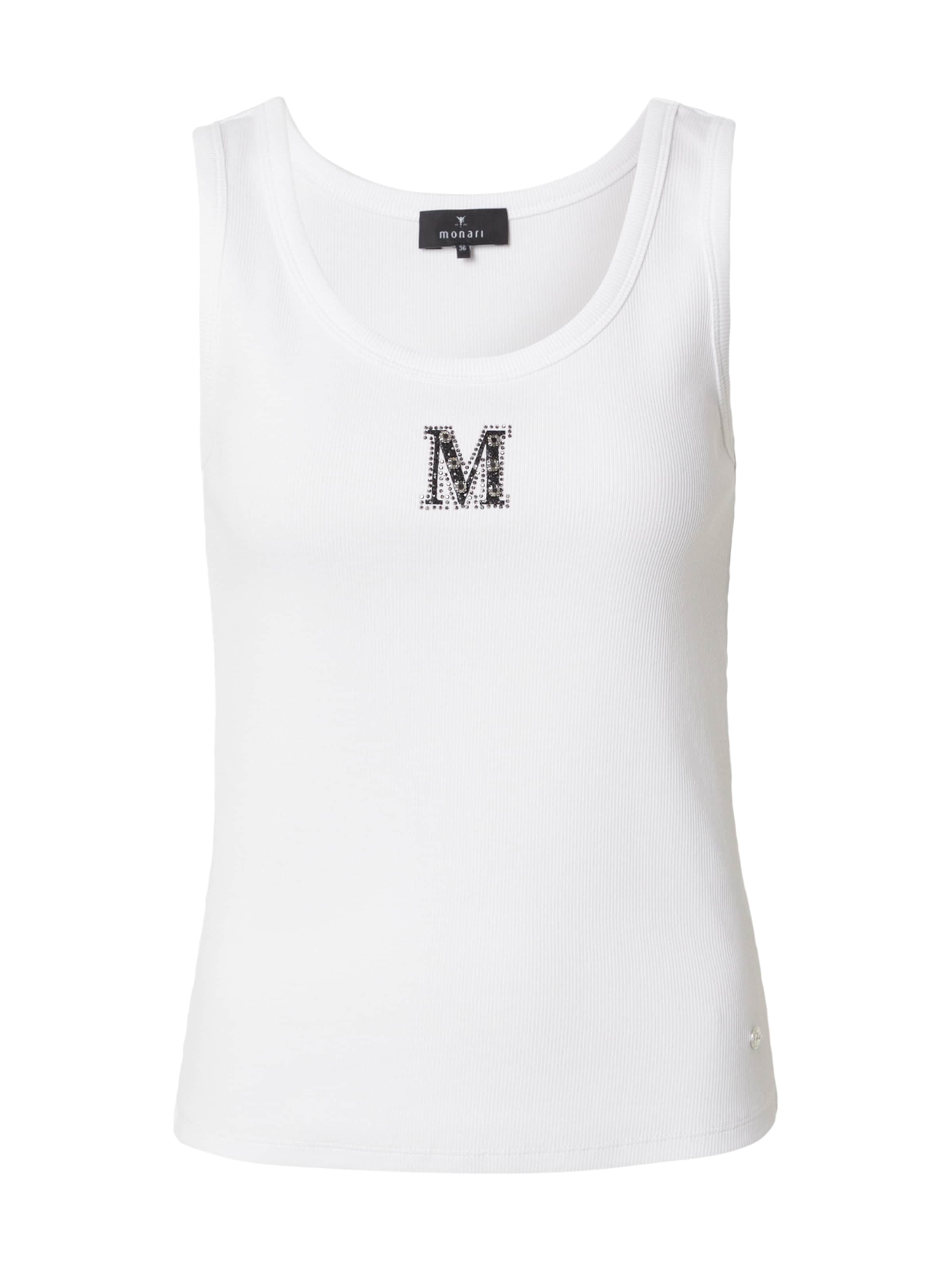 monari - Top em branco: frente
