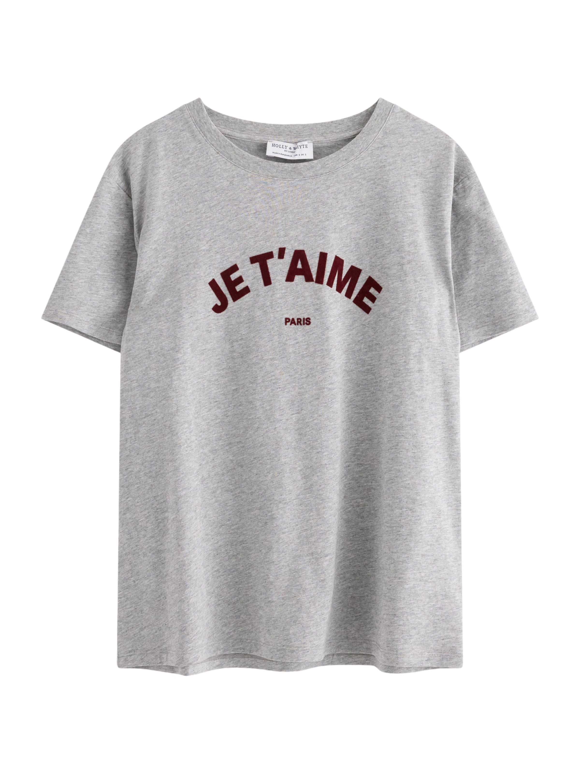 Lindex T-Shirt 'Nell' in Grau: Vorderseite