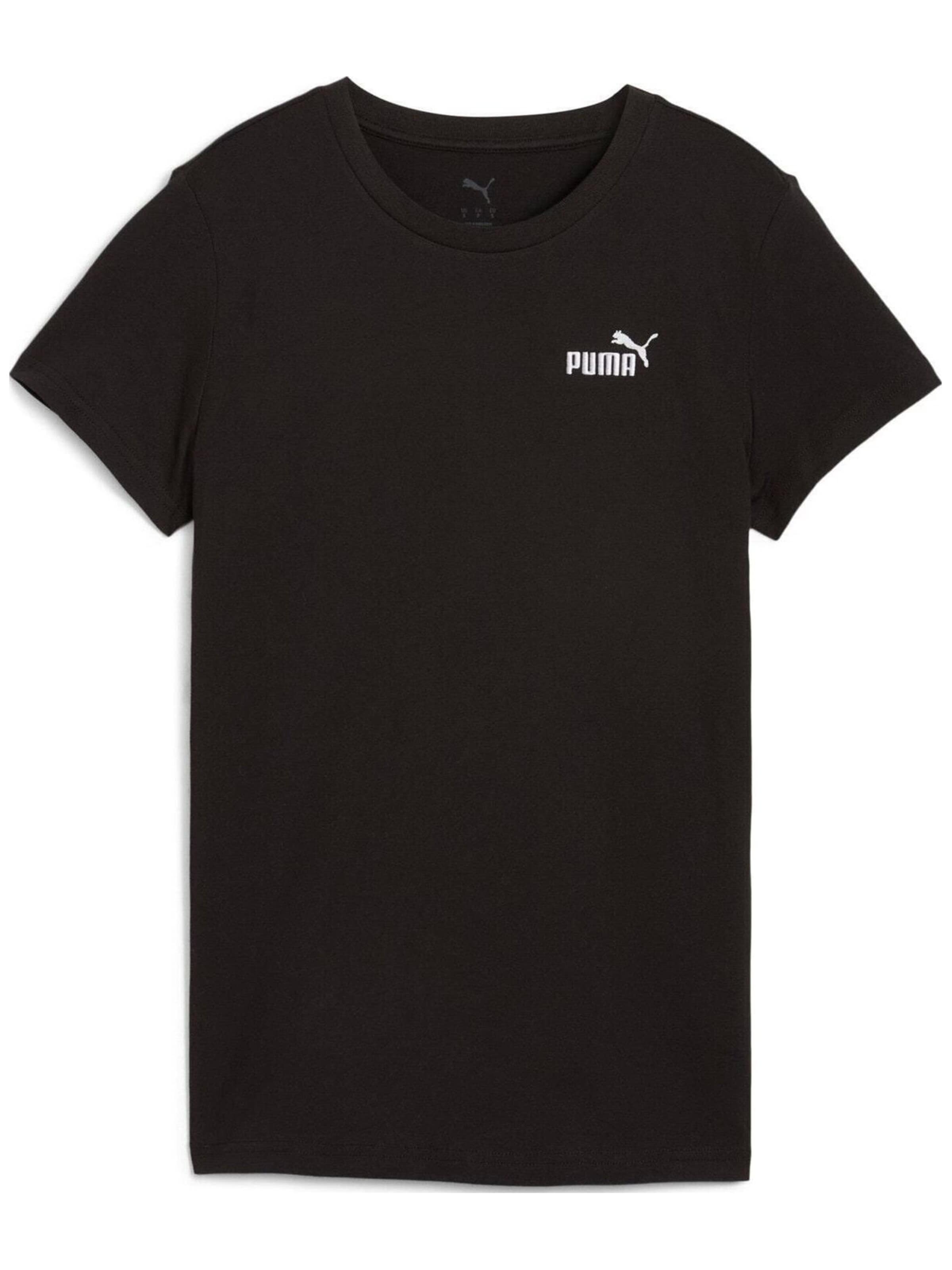 PUMA - Camiseta 'Puma Ess Small No. 1 Logo Tee' en negro: frente
