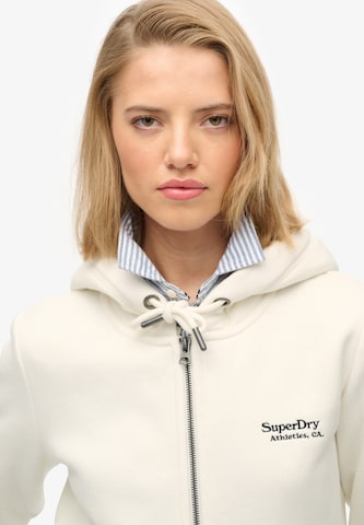 Veste de survêtement 'Essential' Superdry en blanc