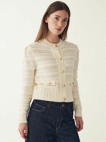 Noella Sweter ' N-Maddison Knit Cardigan ' w kolorze beżowy: przód