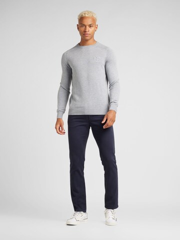 Pull-over 'GUISEPPE' 19V69 ITALIA en gris