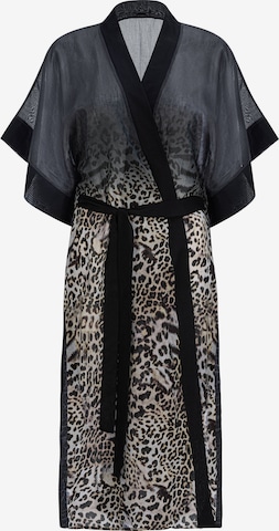 Marc & André Kimono 'LUXURY LEO' in Brown: front