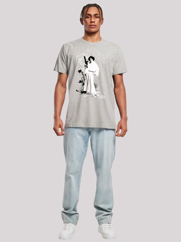 F4NT4STIC T-Shirt 'Leia Weapon' in Grau