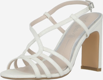 BUFFALO - Sandalias con hebilla 'JEAN VAMP' en blanco: frente