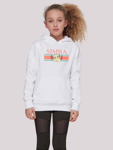 F4NT4STIC Sweatshirt 'König der Löwen Simba Stripes' in White: front