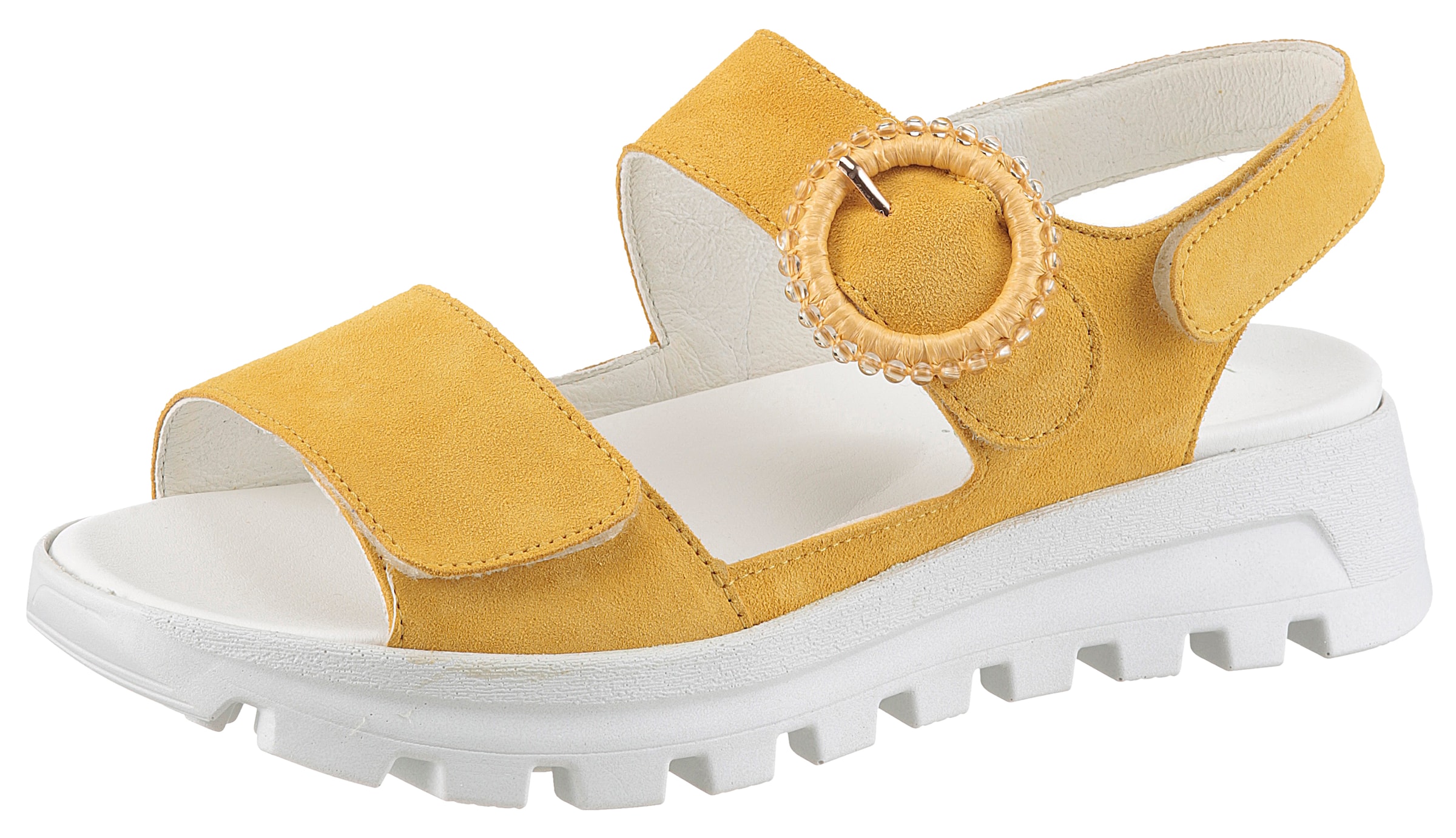 WALDLÄUFER Sandals in Yellow: front