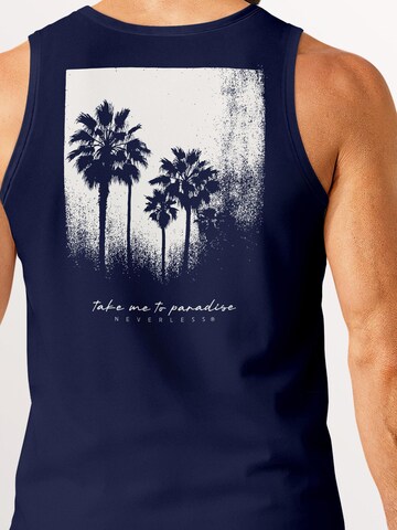 Neverless Shirt 'Palmen' in Blue