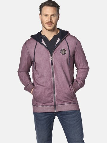 Jan Vanderstorm Sweat jacket 'Perkelman' in Purple: front