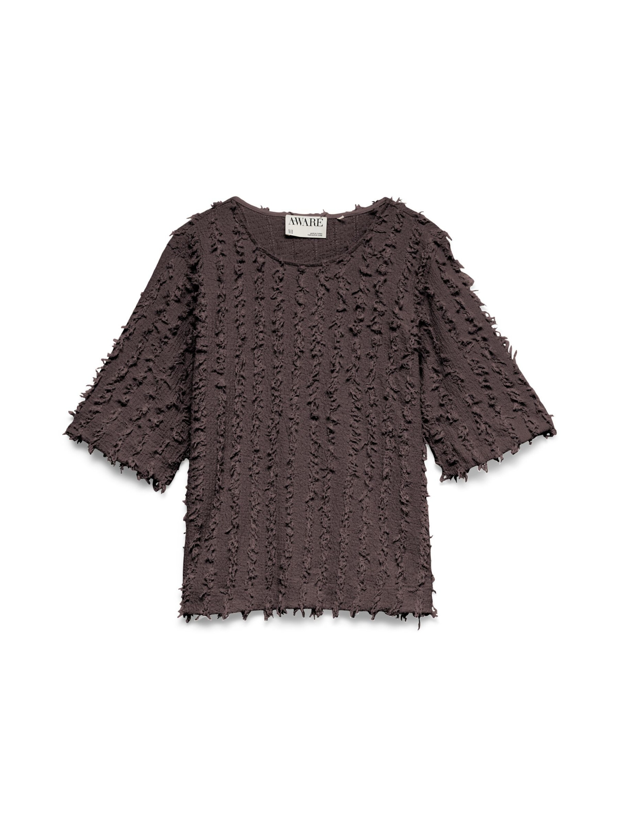 VERO MODA Shirt 'AWDestiny' in Bruin: voorkant