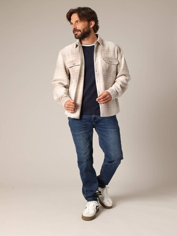 Coupe regular Chemise 'OREBRO' Deeluxe en beige