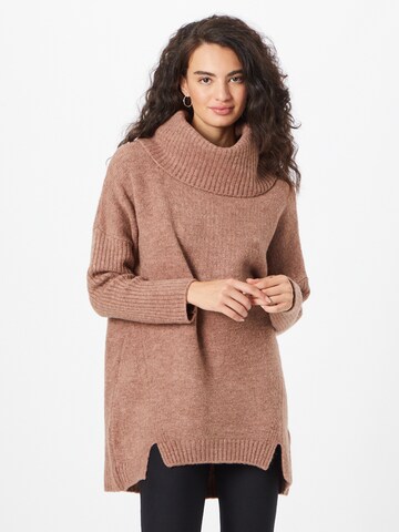 Pull-over oversize 'Franka' ABOUT YOU en marron : devant