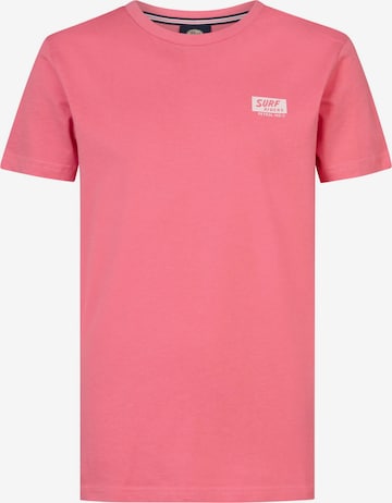 T-Shirt Petrol Industries en rose : devant