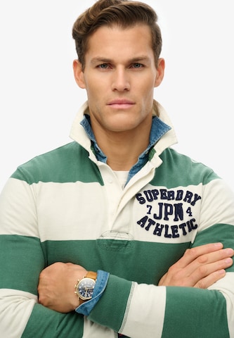 Superdry Poloshirt 'Athletic' in Grün