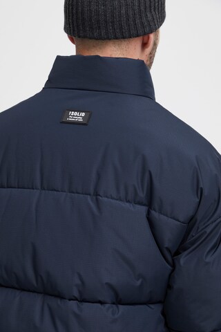 !Solid Winter Jacket 'Leon' in Blue