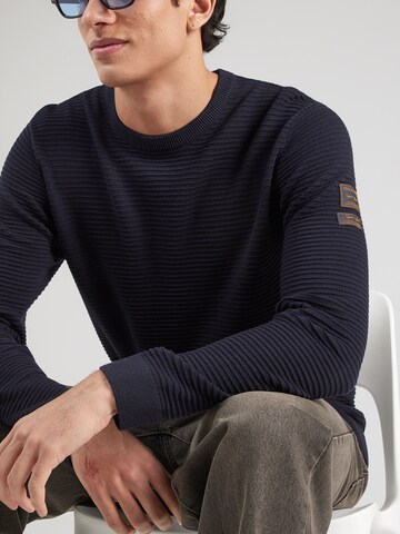 Pull-over 'JJDAYTONA' JACK & JONES en bleu