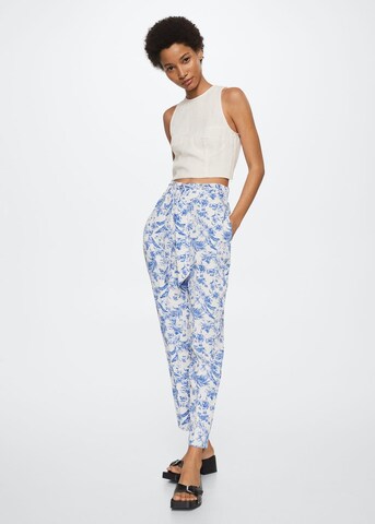 MANGO Tapered Hose 'Lazo' in Blau