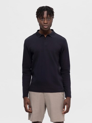 Maglietta 'Toulouse' di SELECTED HOMME in nero: frontale